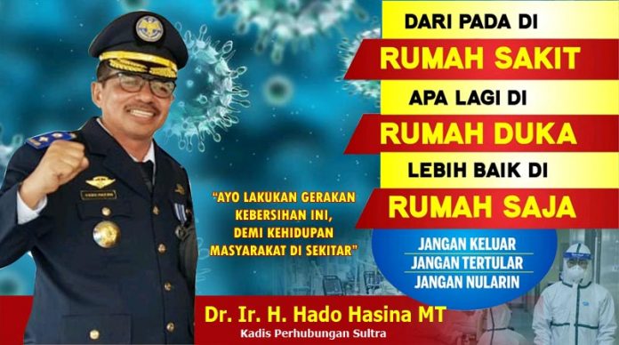 Wabah Corona, Dishub Minta Warga Sultra Tak Bepergian Dulu