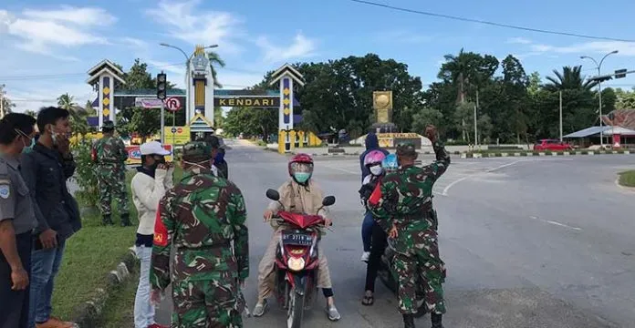 Kendaraan Dilarang Keluar Masuk di Tiga Kriteria Wilayah Virus Corona