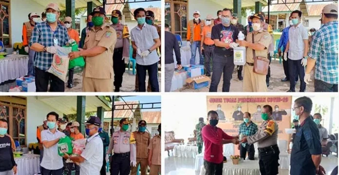 Salurkan Sembako dan Biosel, Bupati Konut Minta Warga Jaga Diri dari Corona