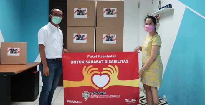 Yayasan AHM Bagikan 200 Paket Bantuan Buat Disabilitas