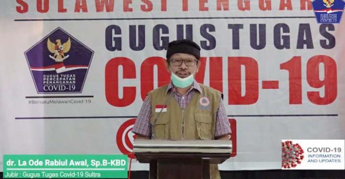 Juru Bicara Gugus Tugas Covid-19 Sultra, dr. La Ode Rabiul Awal