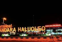 Penumpang Pesawat di Bandara Haluoleo Diwajibkan Vaksin Booster Bandara Haluoleo kendari sultra