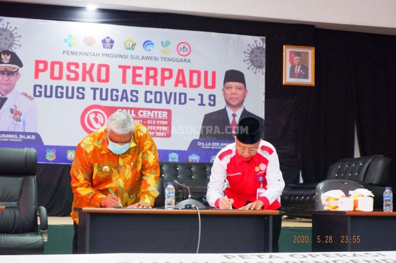 BLK Kendari Serahkan 20 Unit Wastafel Portabel ke Pemprov Sultra Secara Gratis