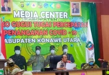 Bupati Konut Laporkan Aksi Penanganan Covid-19 ke KPK Bupati Konut Laporkan Aksi Penanganan Covid-19 ke KPK