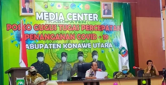 Bupati Konut Laporkan Aksi Penanganan Covid-19 ke KPK