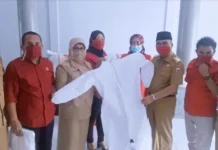 DPC PDIP Butur Serahkan Bantuan 100 Baju Hazmat untuk Satgas Covid-19 DPC PDIP Butur Serahkan Bantuan 100 Baju Hazmat untuk Satgas Covid-19