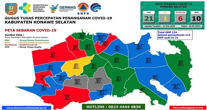Pasien Positif Covid-19 di Konsel Bertambah Empat
