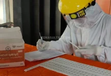 Kasus Positif Covid-19 di Kolaka Bertambah 13, Terbanyak dari Kecamatan Pomalaa Pastikan Operasi SAR Tetap Aman, 59 Personil Basarnas Kendari Jalani Rapid Test