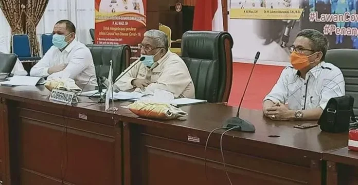 rapat_covid19 Ali Mazi ke Gugus Tugas Nasional: Sultra Kekurangan Alkes