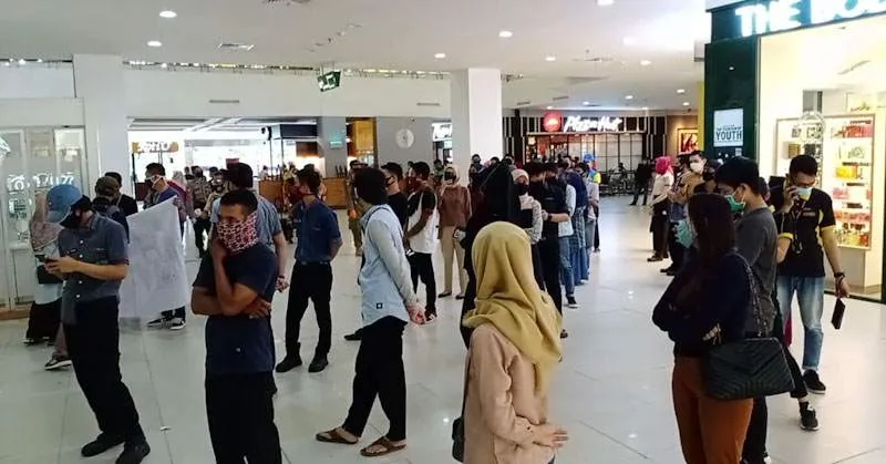 100 Pengunjung dan Karyawan Lippo Plaza Kendari Jalani Rapid Test