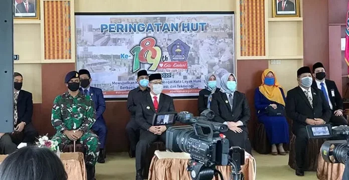 Dirgahayu Kota Kendari ke 189, Pemkot Gelar Upacara Online