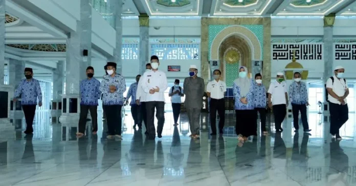 al alam Segera Dibuka, Wali Kota Kendari Ingatkan Masjid Al Alam Tak Lebih dari 300 Jamaah