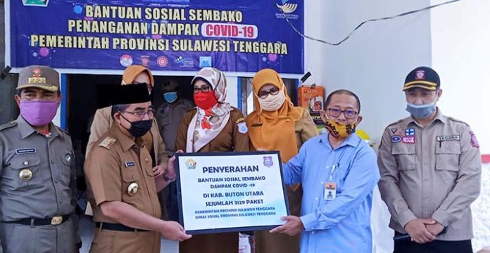 Pemda Butur Terima Bantuan Ribuan Paket Sembako dari Dinsos Provinsi