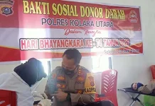 Jelang Hari Bhayangkara ke-74, Polres Kolut Gelar Donor Darah Jelang Hari Bhayangkara ke-74, Polres Kolut Gelar Donor Darah