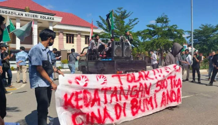 HMI Desak DPRD Kolaka Tolak TKA China di Sultra