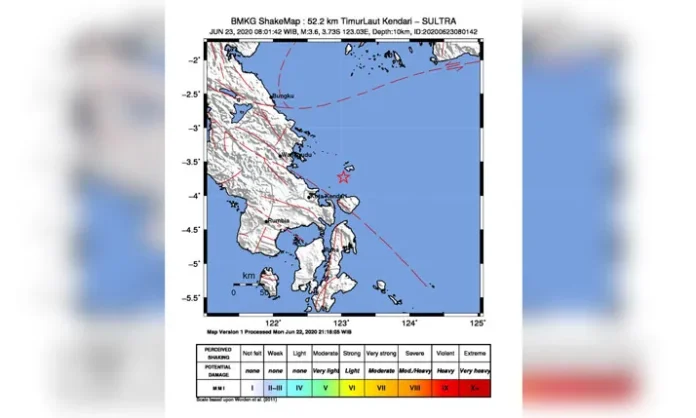 Gempa Magnitudo 3,6 Terjadi di Konkep, Tidak Berpotensi Tsunami
