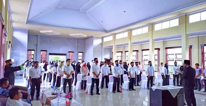 Tahapan Pilkada Dilanjutkan, KPU Butur Lantik 270 Anggota PPS