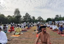 Salat Iduladha di Mubar, Panitia Bagikan Masker