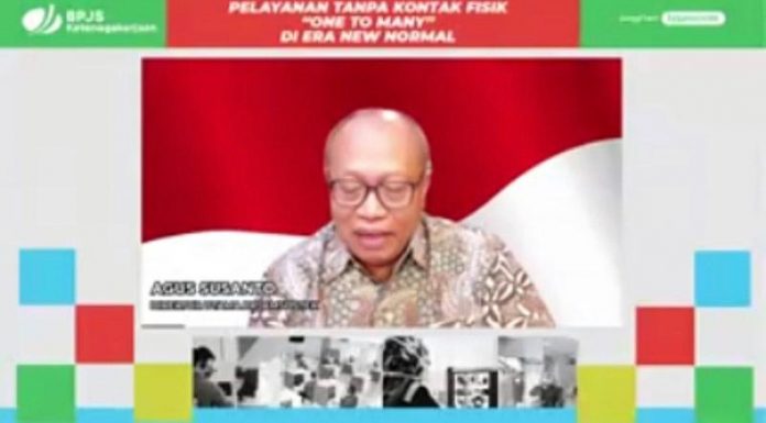 Direktur Utama (Dirut) BP Jamsostek Agus Susanto