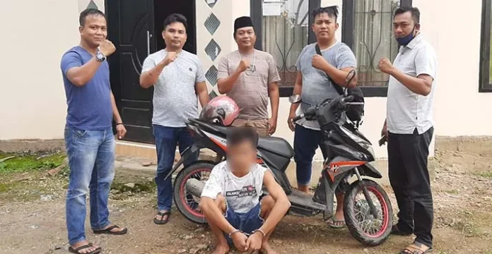 Polisi Tangkap Pemuda Konsel Usai Curi Motor di Rujab Camat