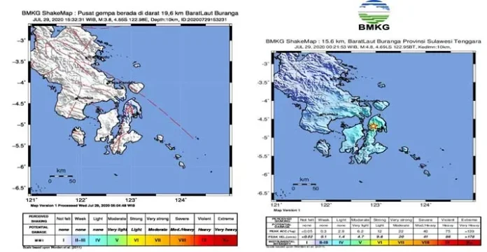 empa_buturdua Dalam Sehari, Dua Gempa Terjadi di Buton Utara