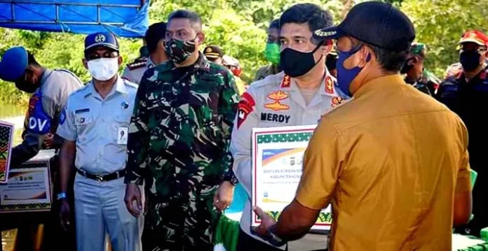 Kapolda Sultra Puji Penanganan Banjir di Konut