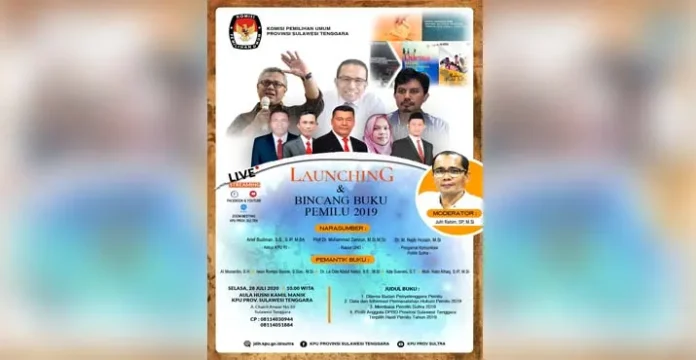 KPU Sultra Luncurkan Empat Buku Sekaligus