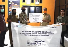 Banjir di Konawe, Bank Mandiri Salurkan Bantuan Rp50 Juta Banjir di Konawe, Bank Mandiri Salurkan Bantuan Rp50 Juta