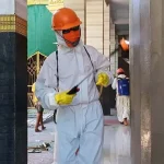 Jelang Iduladha di Baubau, Tim Penyemprot Disinfektan Kewalahan Jelang Iduladha di Baubau, Tim Penyemprot Disinfektan Kewalahan