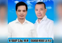 Kantongi Rekomendasi PAN, Raup-Iskandar Buru Partai Koalisi Raup Iskandar Mekuo