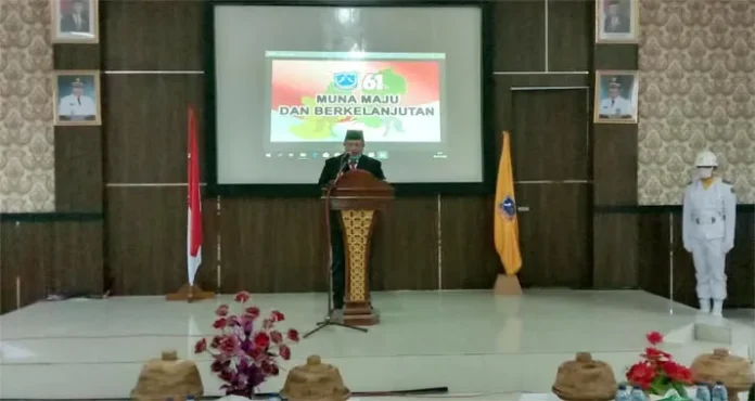 HUT Ke-61, Rusman Emba: Mari Lanjutkan Pembangunan Muna