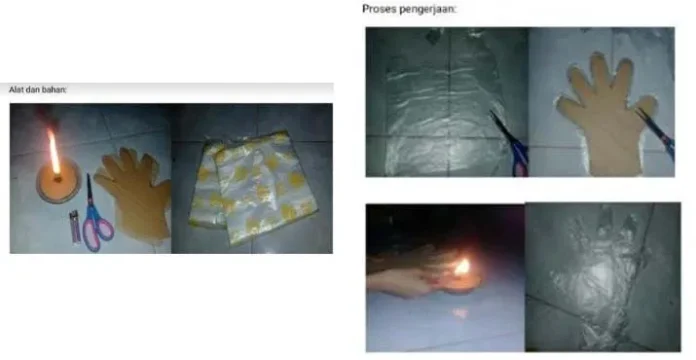 Mahasiswa KKN Tematik UHO Buat APD Sarung Tangan dari Kantong Kresek