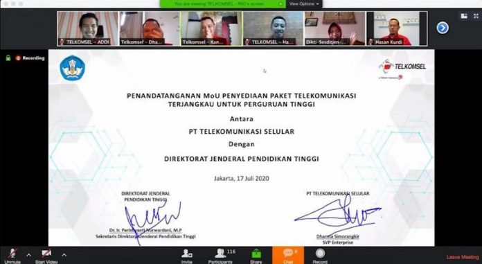 Kemendikbud Gandeng Telkomsel Bantu Kuota Internet untuk Perguruan Tinggi