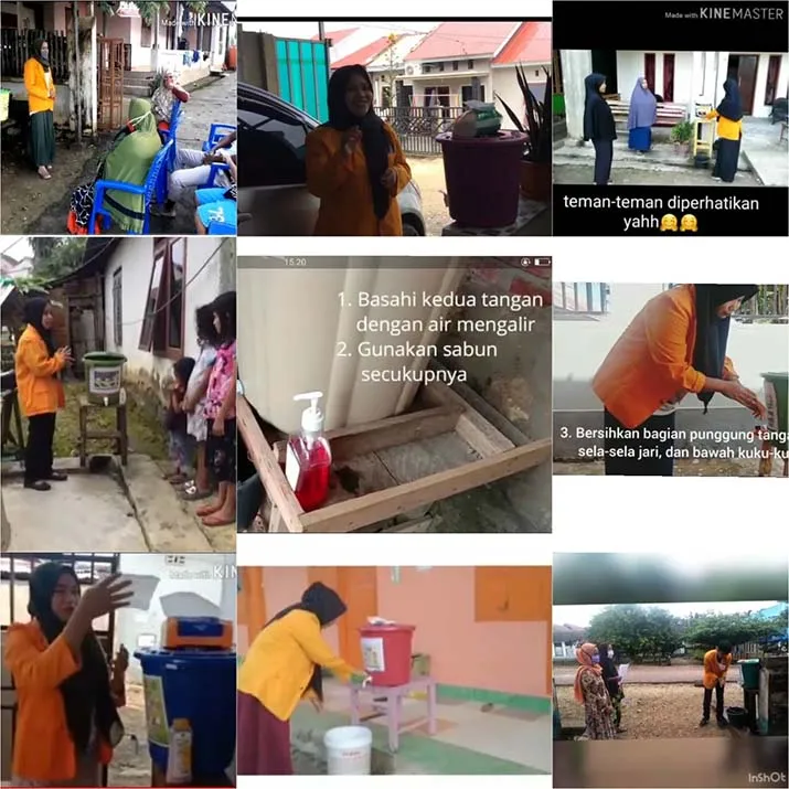 Mahasiswa KKN Tematik UHO Edukasi Masyarakat Tangkal Virus Corona