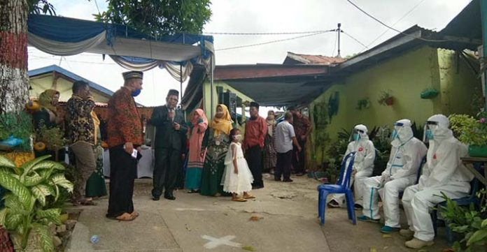 Minimalisir Penularan, Tim Evakuasi Pernikahan Covid-19 Baubau Mulai Awasi Resepsi Pernikahan