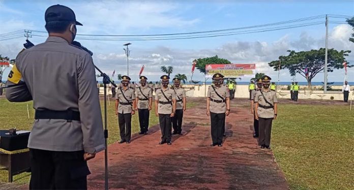 Lima Kapolsek dan Kasat Narkoba Polres Kolut Berganti