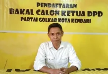 Golkar Kendari Buka Pendaftaran Calon Ketua Baru, Ini Syaratnya Ketua steering committee (SC) Musyawarah Daerah (Musda) X Golkar Kendari, Maoliddin