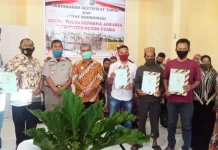BPN Butur Serahkan Ratusan Sertifikat untuk Masyarakat di Enam Desa dan Kelurahan BPN Butur Serahkan Ratusan Sertifikat Untuk Masyarakat di Enam Desa dan Kelurahan
