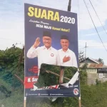 Baliho Surunuddin Dirusak, LO Siap Lapor Polisi Baliho Surunuddin Dirusak, LO Siap Lapor Polisi