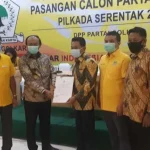 Ridwan-Ahali Kantongi B.1-KWK Golkar untuk Mendaftar di KPU Butur