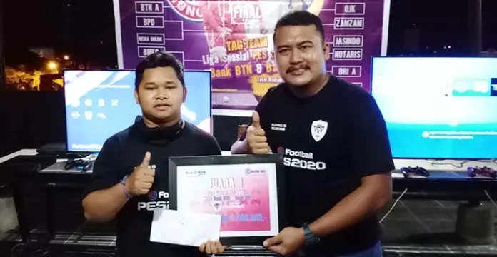 BTN dan BRI Gelar Turnamen E-Sport PES 2020, Jurnalis Raih Juara Pertama