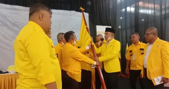 golkar Diwarnai Aksi Walk Out, Zahari Terpilih Secara Aklamasi Pimpin Golkar Baubau
