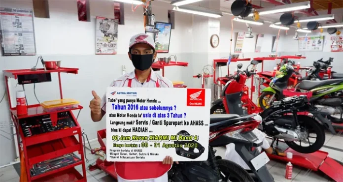 Selama Agustus, Servis Motor Honda Bisa Dapat Smart Watch Gratis