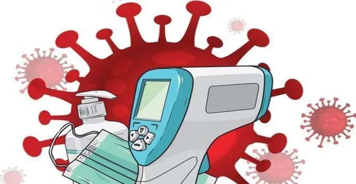 ilustrasi protokol kesehatan, covid 19, corona