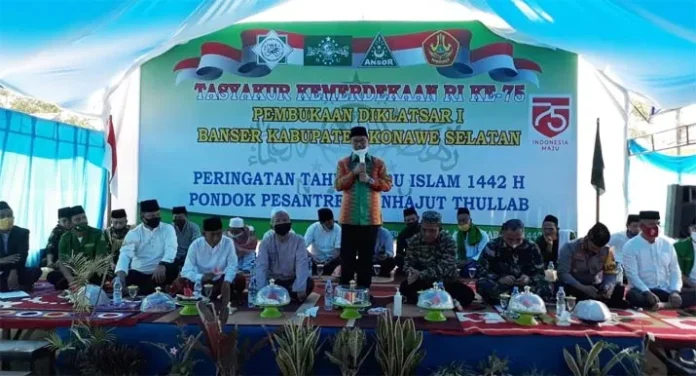Rayakan Tahun Baru Islam Bersama Santri, Ini Pesan Bupati Konsel