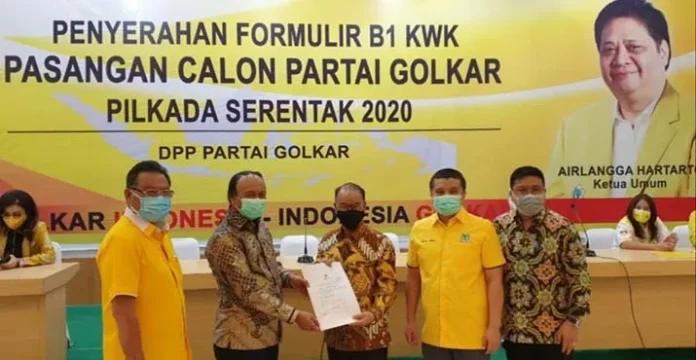 Terima B.1-KWK Golkar, Surunuddin-Rasyid Daftar ke KPU pada 4 September