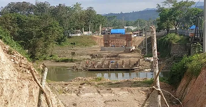 Material Jembatan Rahabangga Diduga Tidak Sesuai Spesifikasi SNI
