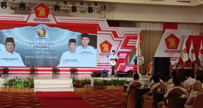 Buka Rakorda, Andi Ady Aksar Komitmen Besarkan Partai Gerindra di Sultra