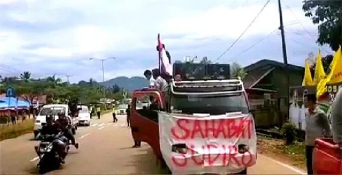 Siap Menangkan Ruksamin, Ribuan Tim Sahabat Sudiro Konvoi Akbar