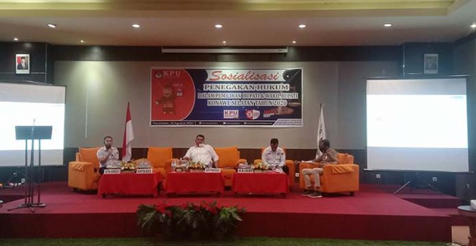 KPU Konsel Gelar Sosialisasi Penegakan Hukum